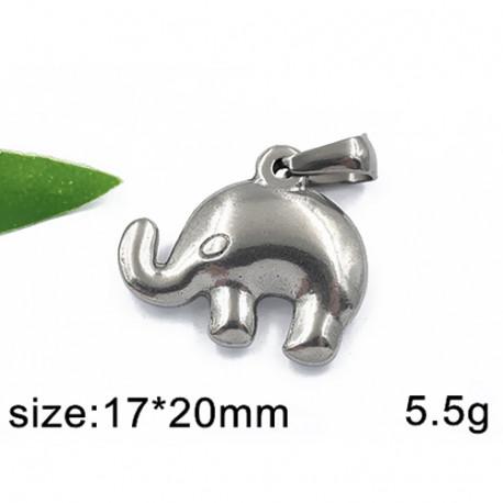 Slon - přívěsek z oceli